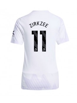 Billige Manchester United Joshua Zirkzee #11 Bortedrakt Dame 2025-26 Kortermet